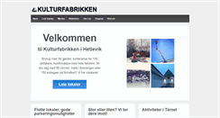 Desktop Screenshot of kulturfabrikken.no
