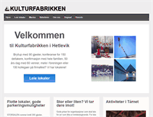 Tablet Screenshot of kulturfabrikken.no